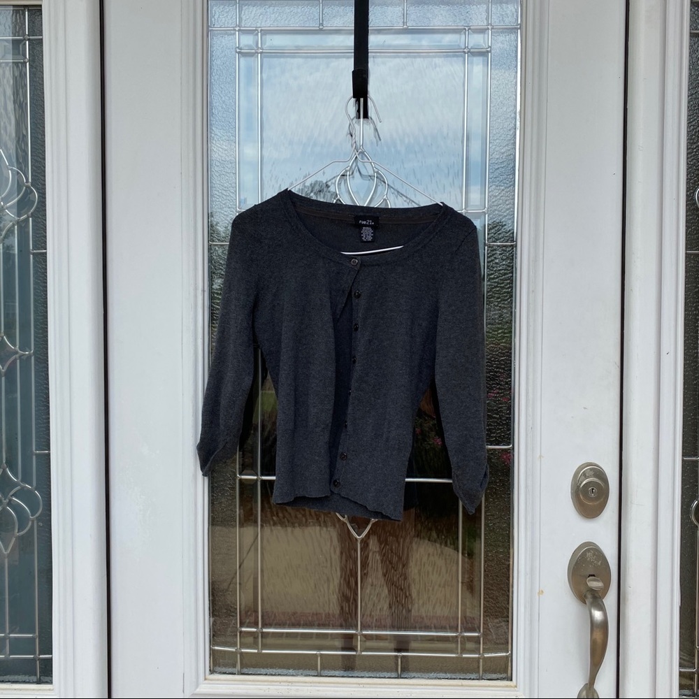Rue 21 grey cardigan size: s